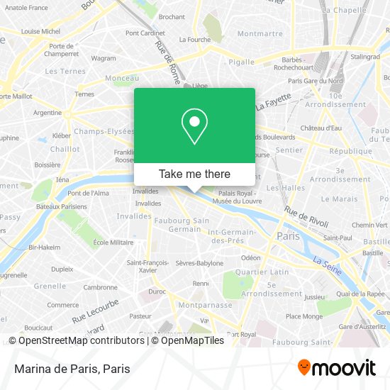 Marina de Paris map