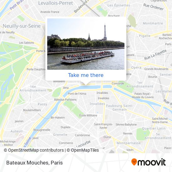 Bateaux Mouches map