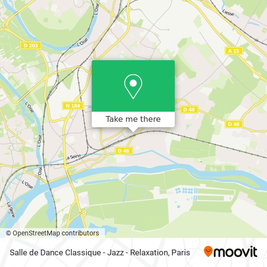 Mapa Salle de Dance Classique - Jazz - Relaxation