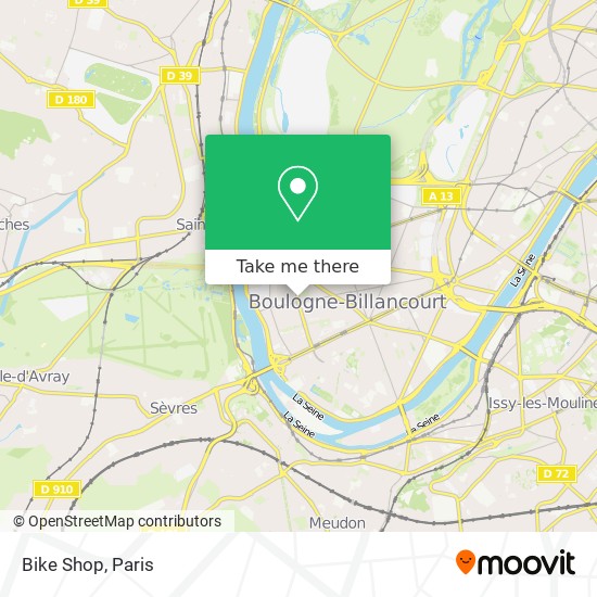Mapa Bike Shop