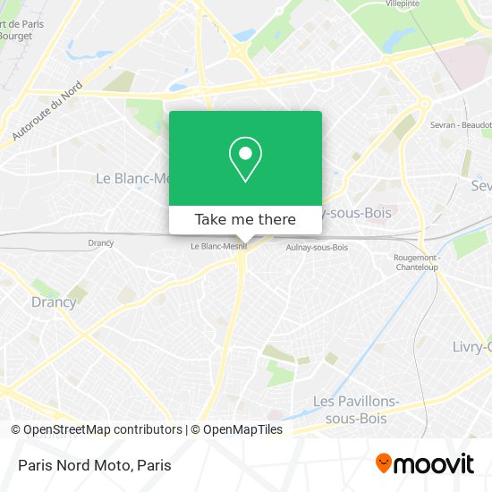 Paris Nord Moto map
