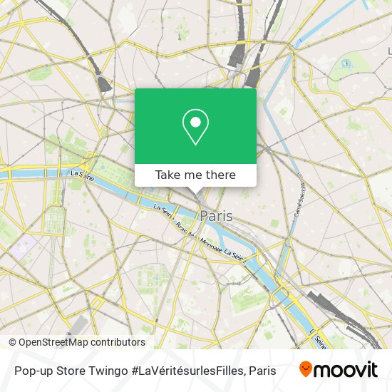 Pop-up Store Twingo #LaVéritésurlesFilles map