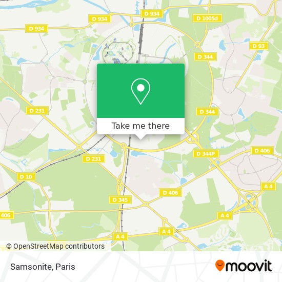 Samsonite map