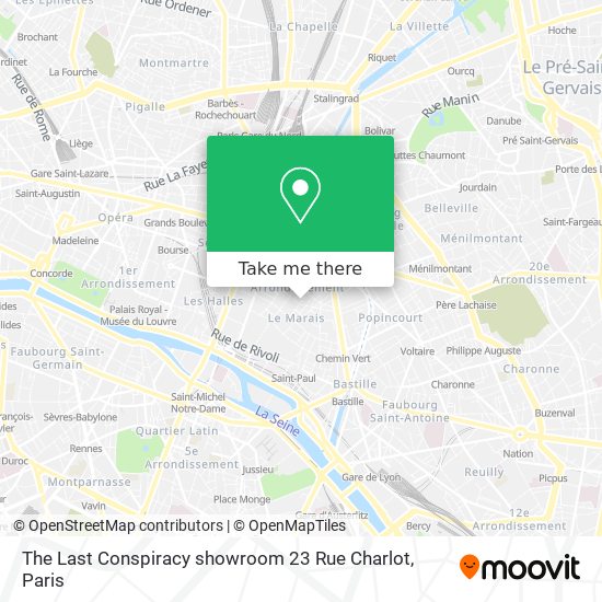 The Last Conspiracy showroom 23 Rue Charlot map