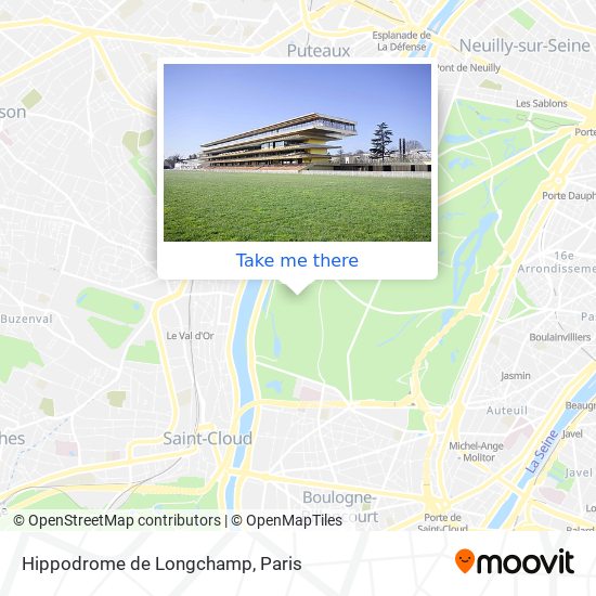 Hippodrome de Longchamp map