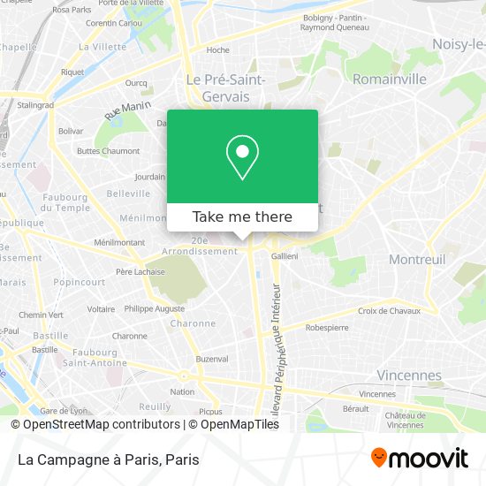 La Campagne à Paris map