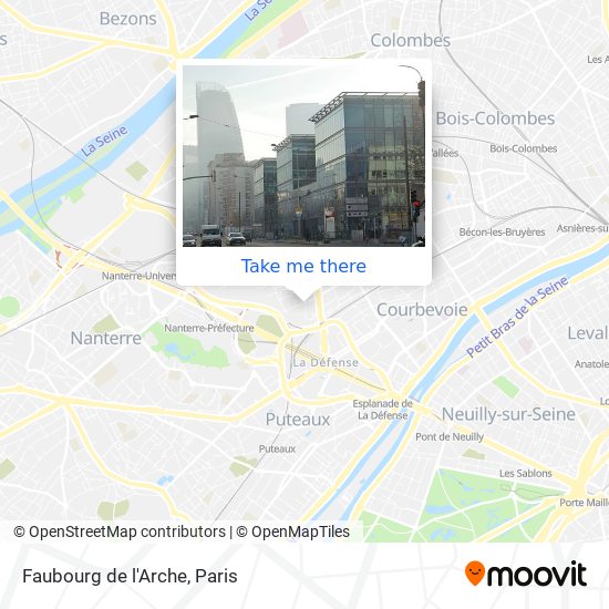 How to get to Faubourg de l Arche in Courbevoie by Metro Bus