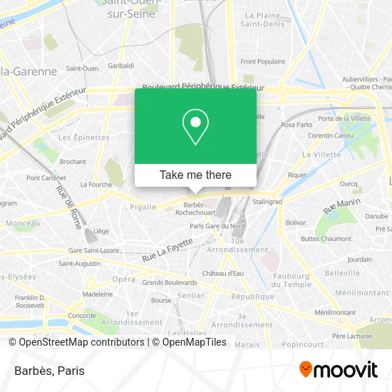 Barbès map