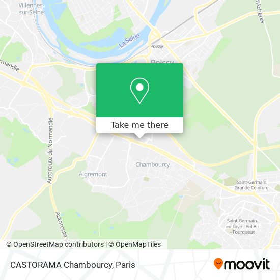 CASTORAMA Chambourcy map