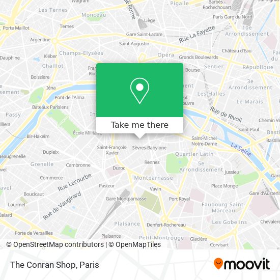 The Conran Shop map