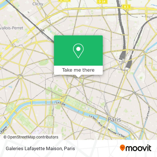 Galeries Lafayette Maison map