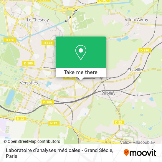 Mapa Laboratoire d'analyses médicales - Grand Siécle