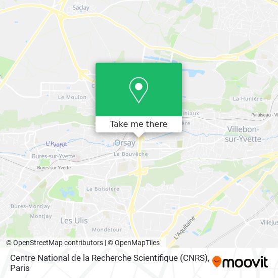 Centre National de la Recherche Scientifique (CNRS) map