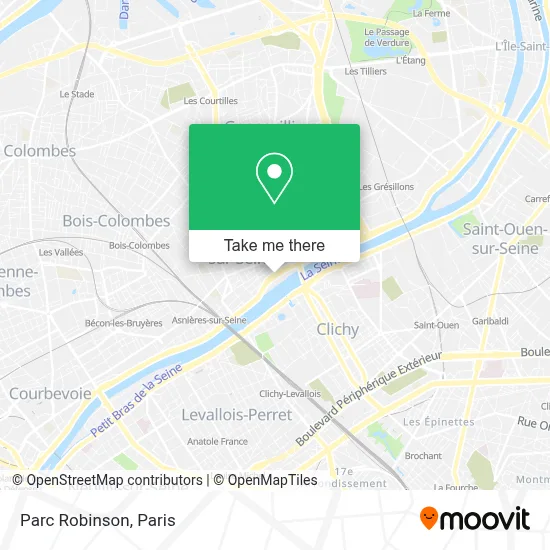 Parc Robinson map