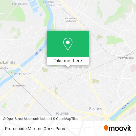 Mapa Promenade Maxime Gorki