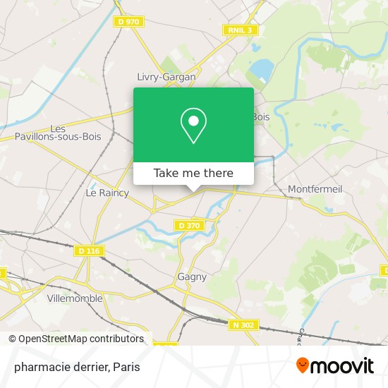 pharmacie derrier map