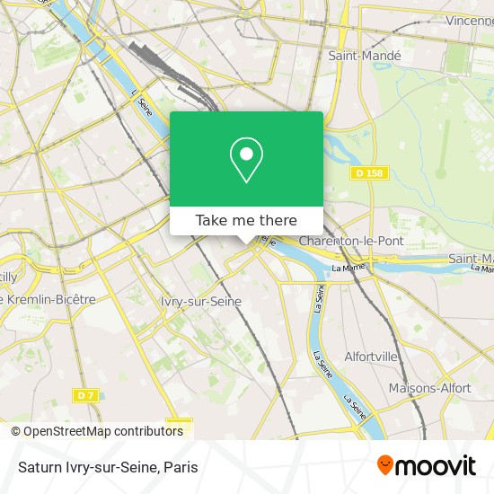 Saturn Ivry-sur-Seine map