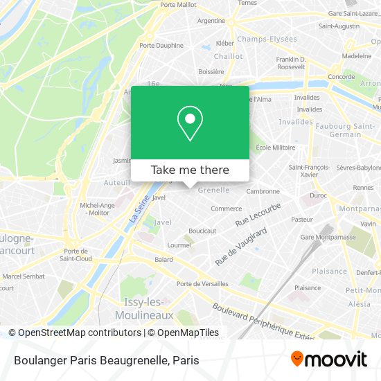 Mapa Boulanger Paris Beaugrenelle
