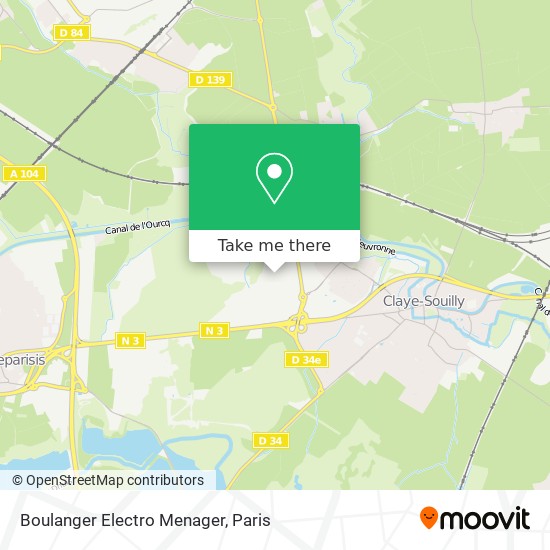 Boulanger Electro Menager map