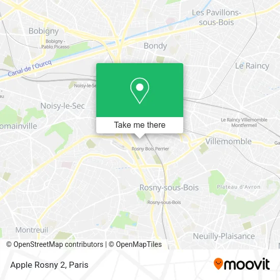 Apple Rosny 2 map