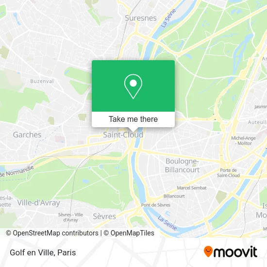 Golf en Ville map