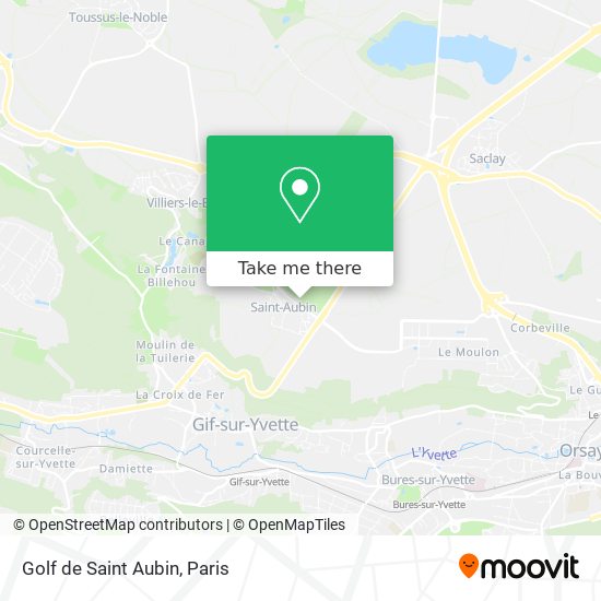 Golf de Saint Aubin map