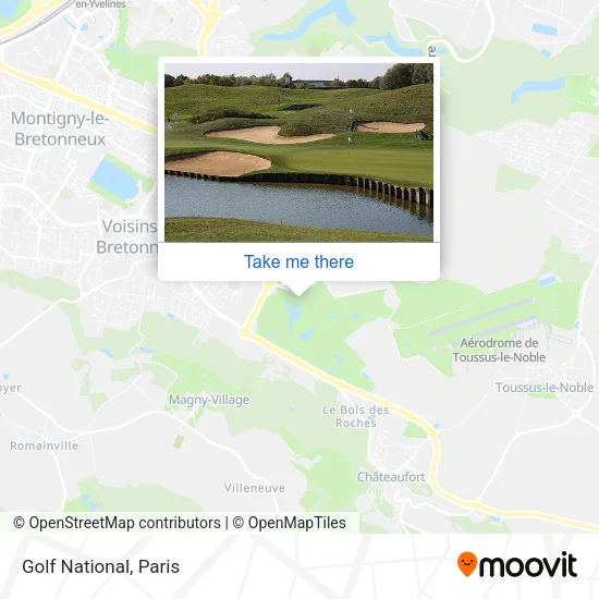 Golf National map