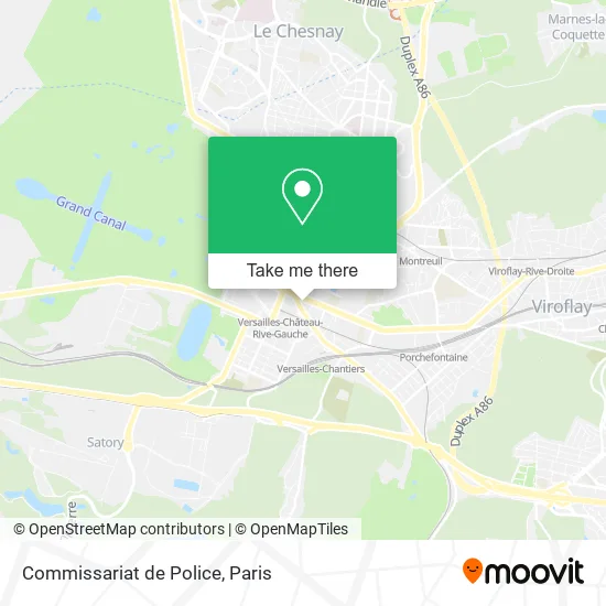 Commissariat de Police map