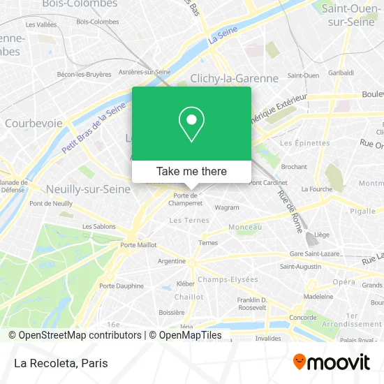 La Recoleta map