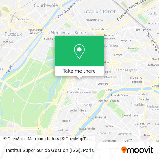 Institut Supérieur de Gestion (ISG) map