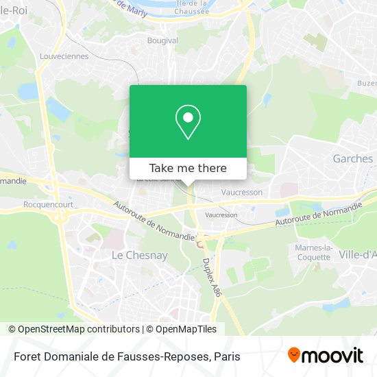 Foret Domaniale de Fausses-Reposes map