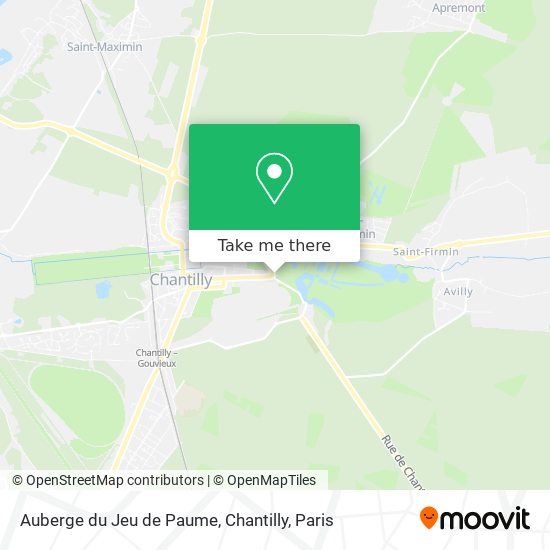 Mapa Auberge du Jeu de Paume, Chantilly