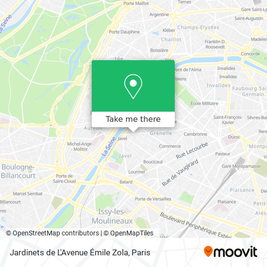 Jardinets de L'Avenue Émile Zola map