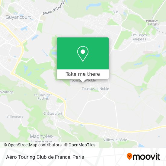 Mapa Aéro Touring Club de France