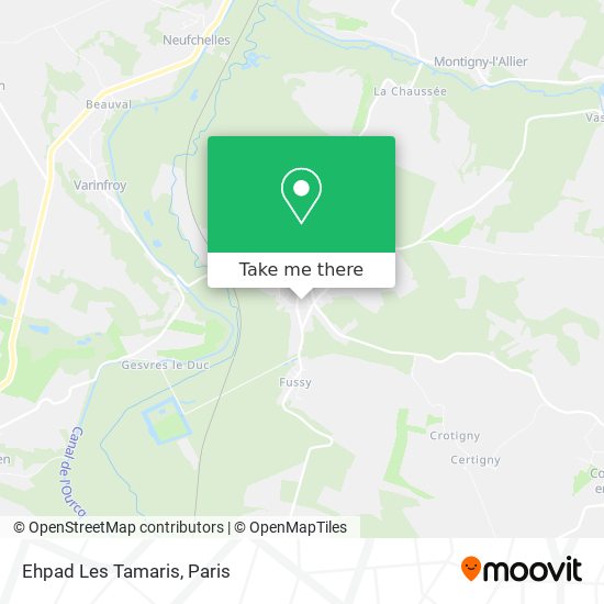 Mapa Ehpad Les Tamaris