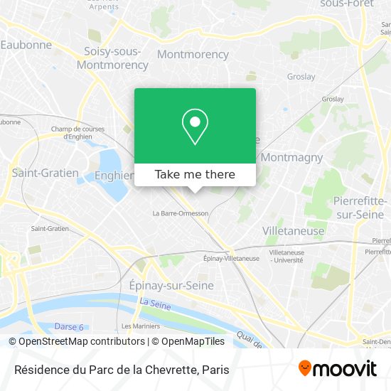 Résidence du Parc de la Chevrette map