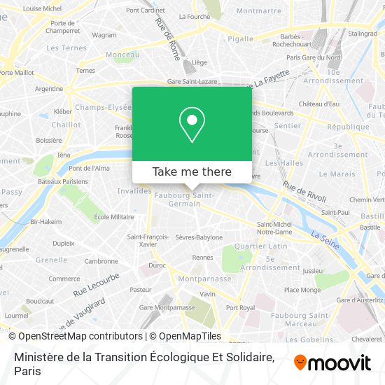 Ministère de la Transition Écologique Et Solidaire map