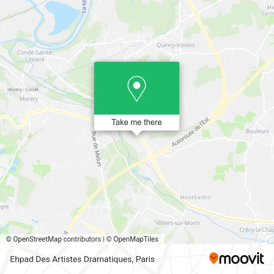 Ehpad Des Artistes Dramatiques map