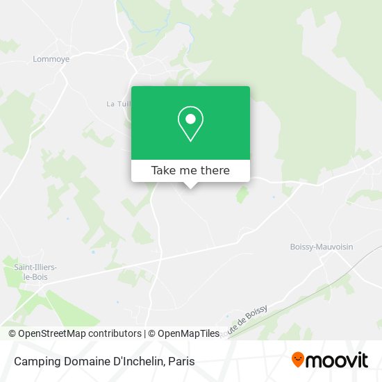 Mapa Camping Domaine D'Inchelin
