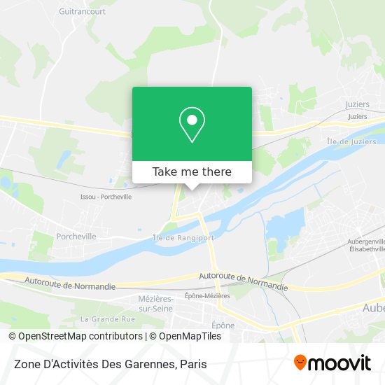 Zone D'Activitès Des Garennes map