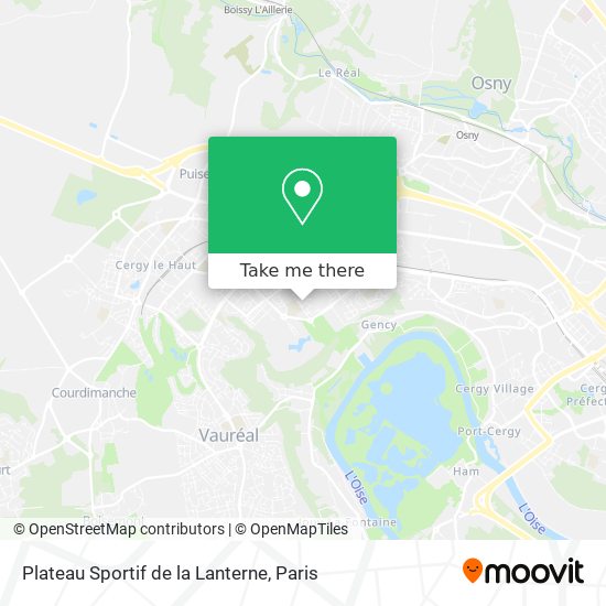 Plateau Sportif de la Lanterne map