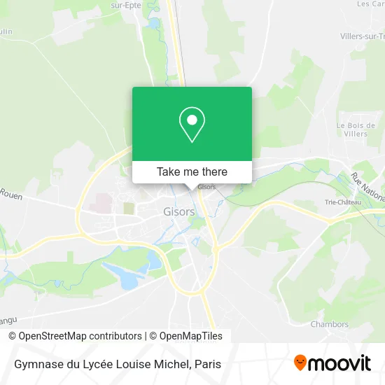 Gymnase du Lycée Louise Michel map