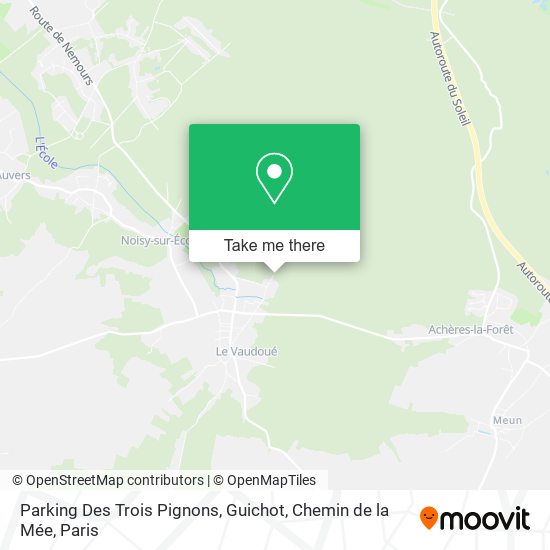 Parking Des Trois Pignons, Guichot, Chemin de la Mée map