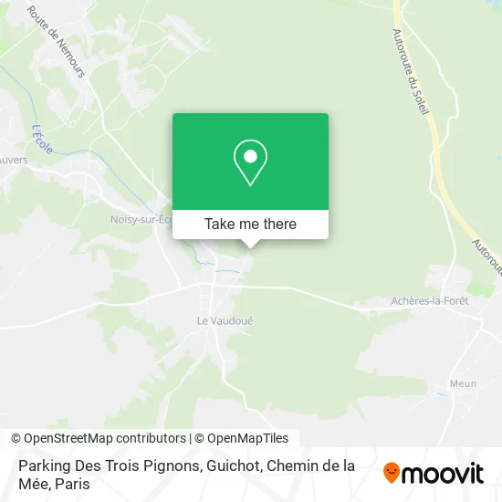Parking Des Trois Pignons, Guichot, Chemin de la Mée map