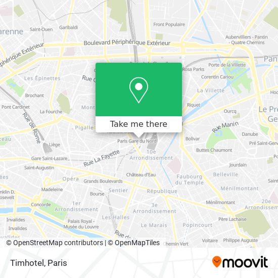 Timhotel map