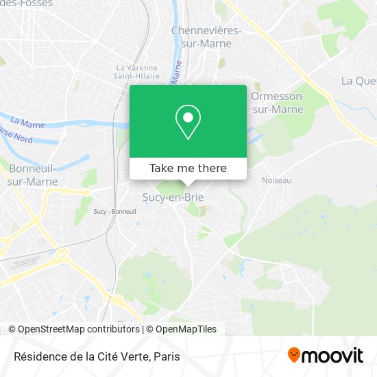 Résidence de la Cité Verte map