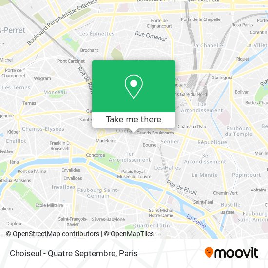 Choiseul - Quatre Septembre map