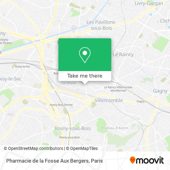 Pharmacie de la Fosse Aux Bergers map
