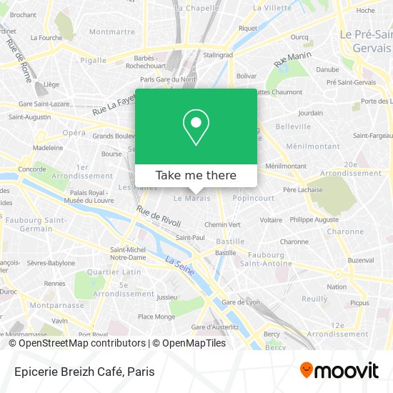 Mapa Epicerie Breizh Café