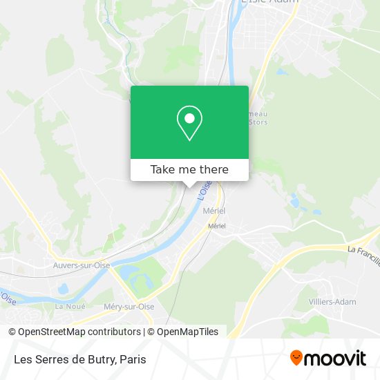 Les Serres de Butry map